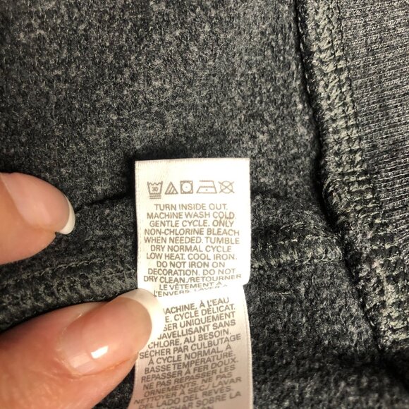 Victorias Secret Sweatshirt Gray Womens Size Medium Partial Zip Pullover - Picture 8 of 10